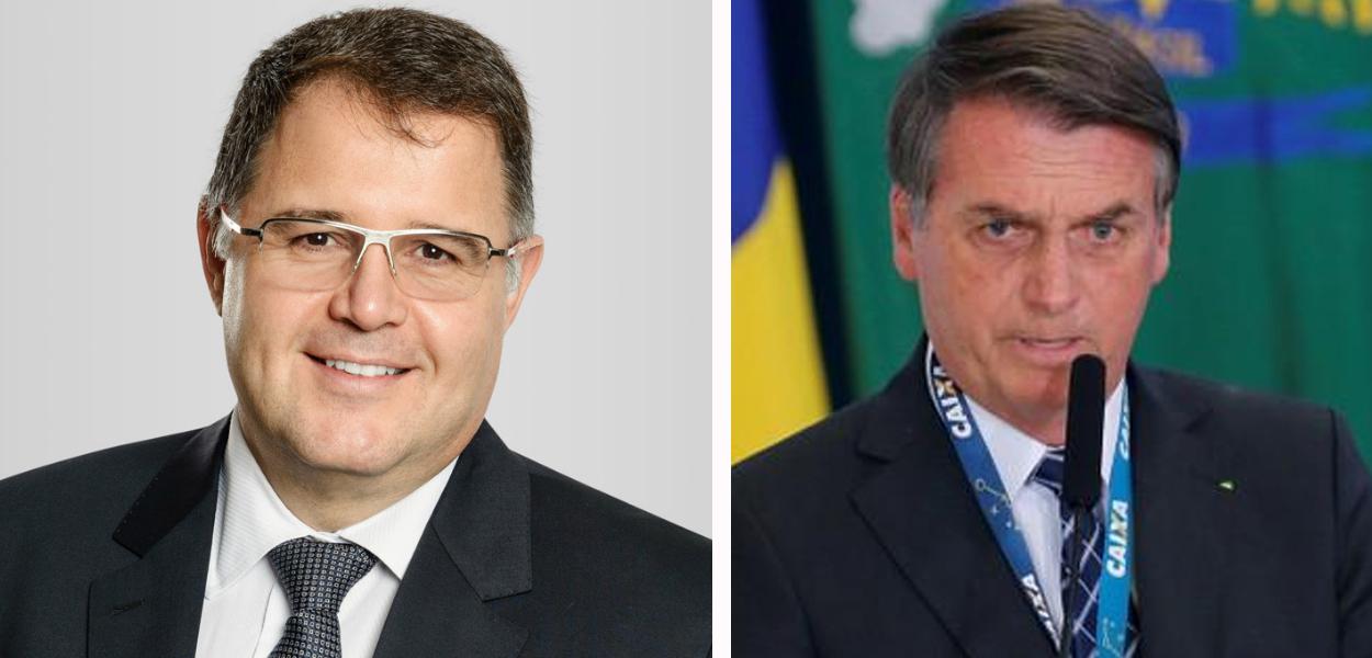 Luís Costa Pinto e Jair Bolsonaro