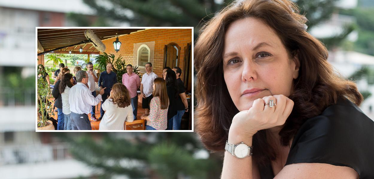 Cena do filme "Não toque em meu companheiro" e Guta Ramos