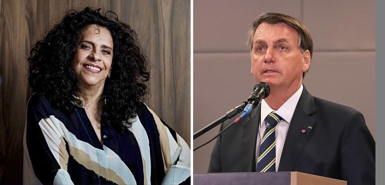Gal Costa e Jair Bolsonaro