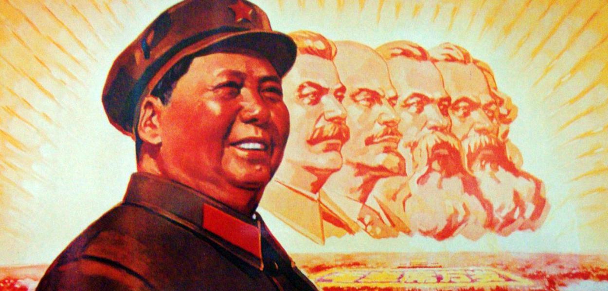 Mao Tse Tung, Stalin, Lenin, Engels e Marx