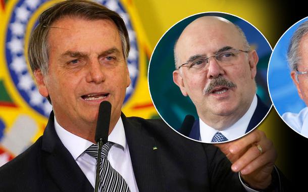 Jair Bolsonaro, Milton Ribeiro e Paulo Guedes