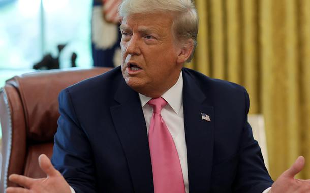 Presidente dos EUA, Donald Trump, na Casa Branca 20/07/2020