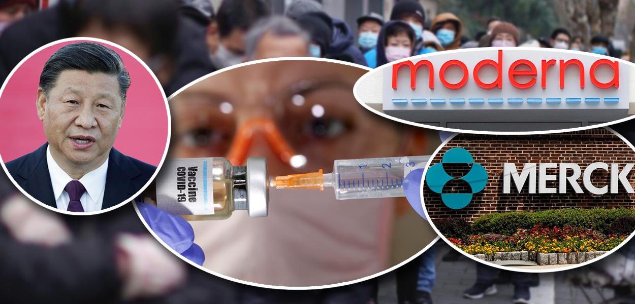 Xi Jinping, vacina covid-19 e laboratórios Moderna Inc e Merck & Co