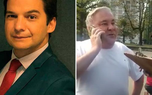 Advogado Alberto Carlos Dias e desembargador Eduardo Almeida Prado Rocha de Siqueira