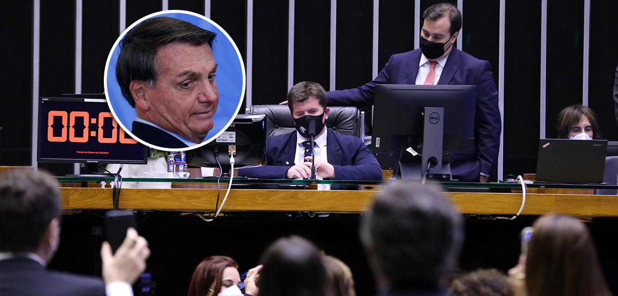 Jair Bolsonaro e Plenário da Câmara dos Deputados