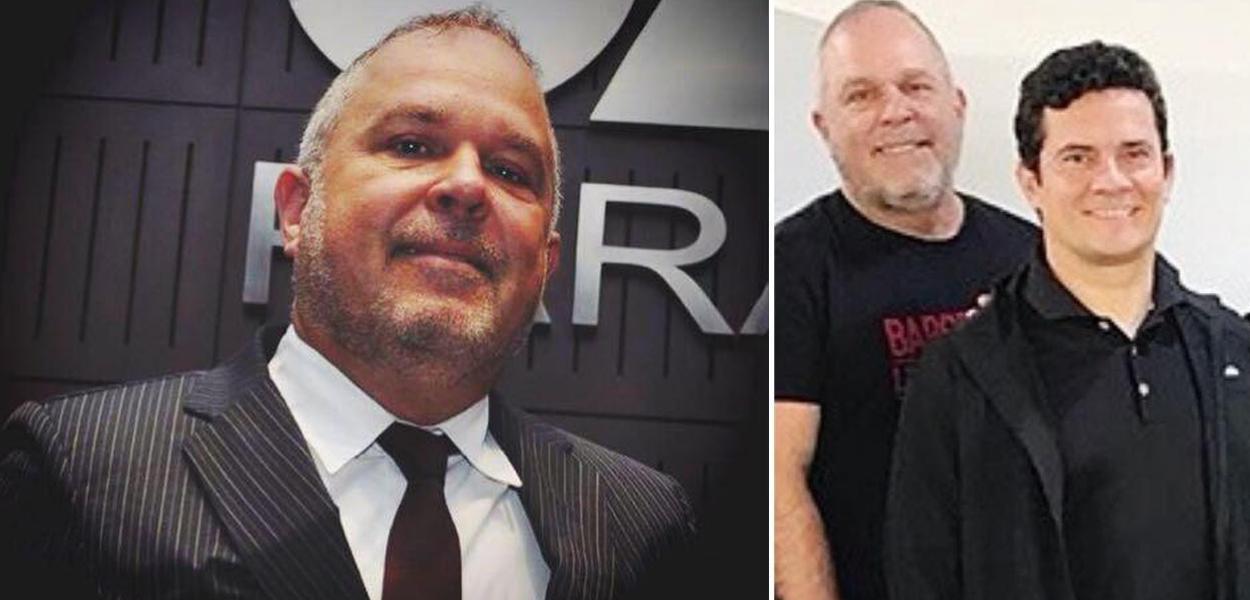 Advogado Carlos Zucolotto sozinho e com sérgio Moror