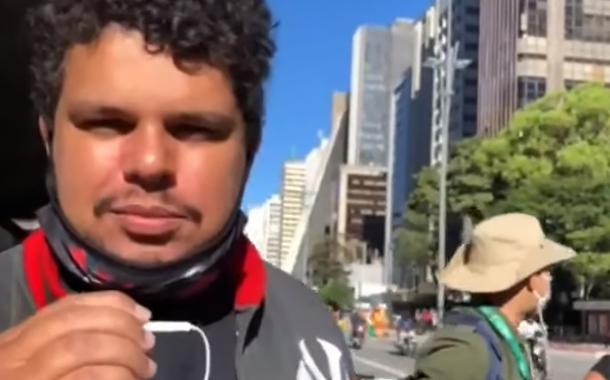 Paulo Galo, líder dos motoboys entregadores