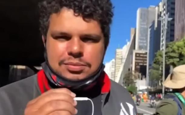 Paulo Galo, líder dos motoboys entregadores