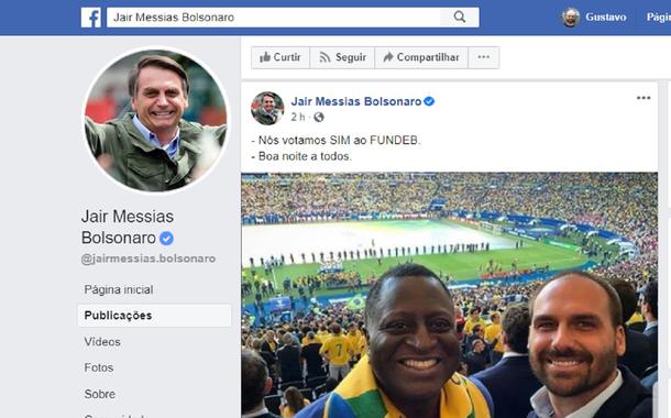 Bolsonaro fatura aprovação de Fundeb em Facebook