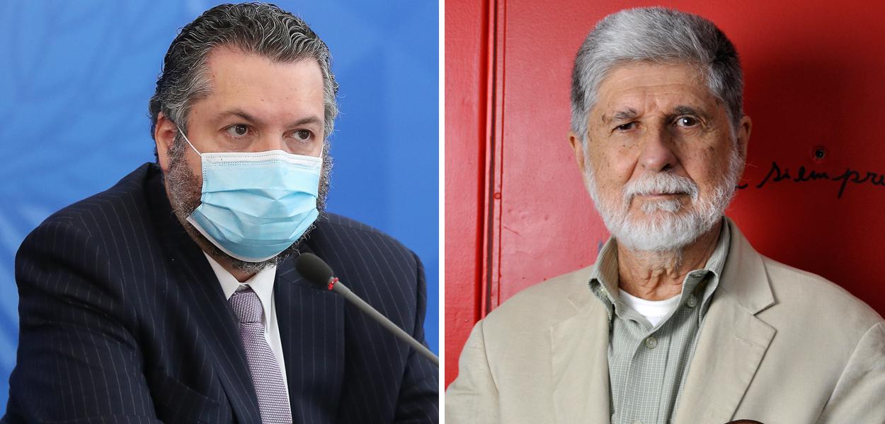 Ernesto Araújo e Celso Amorim