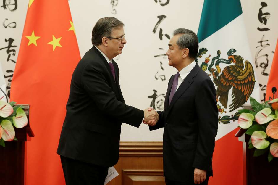 Marcelo Ebrard e Wang Yi