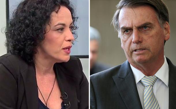Marcia Tiburi e Jair Bolsonaro