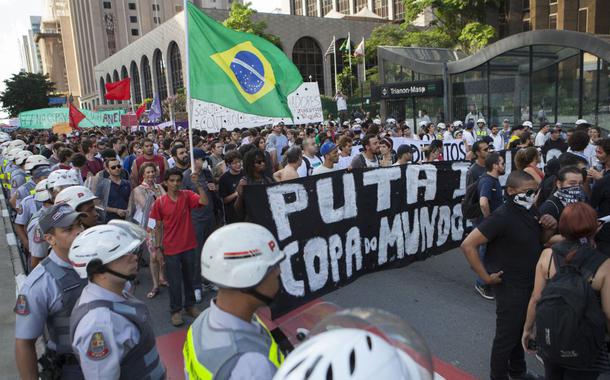 Manifestação contra a copa de 2014