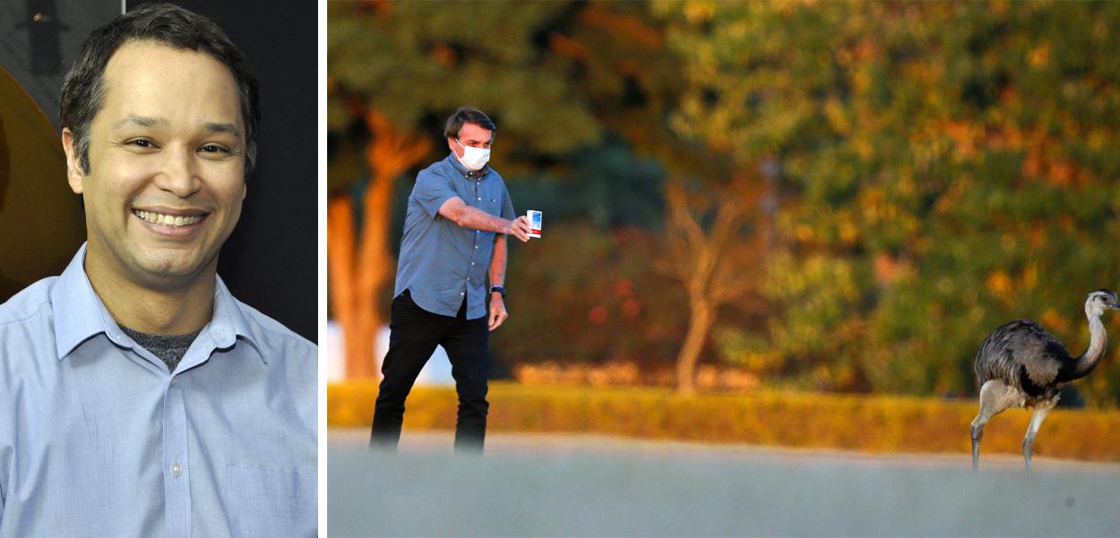Leonardo Stoppa e Jair Bolsonaro