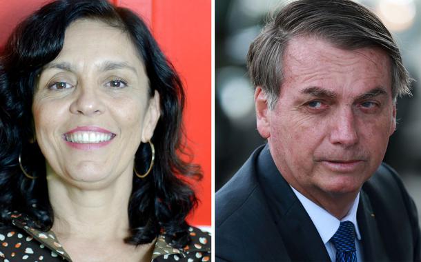 Cynara Menezes e Jair Bolsonaro