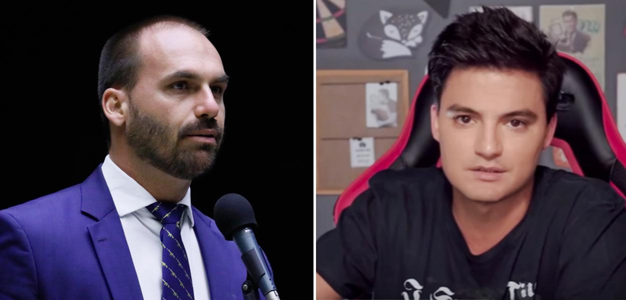 Eduardo Bolsnaro e Felipe Neto