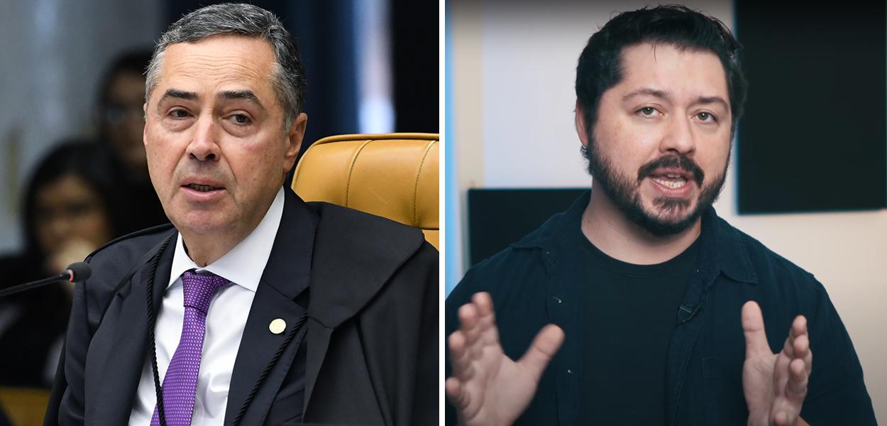 Ministro Roberto Barroso e o biólogo Atila Iamarino