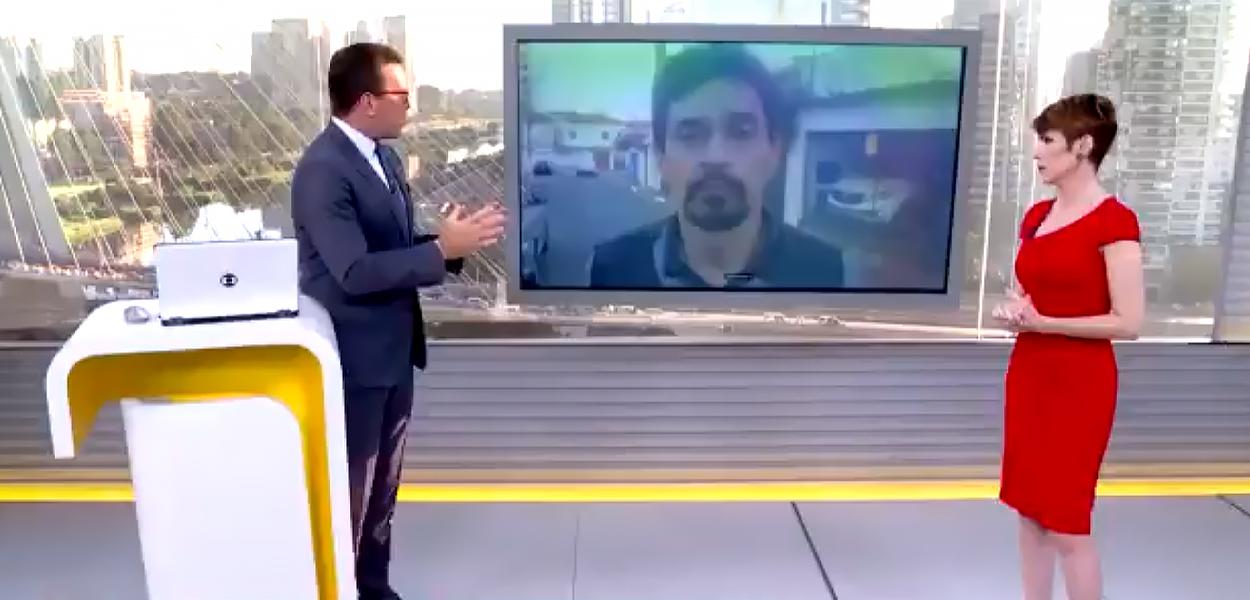 Rodrigo Bocardi toma invertida de metroviário