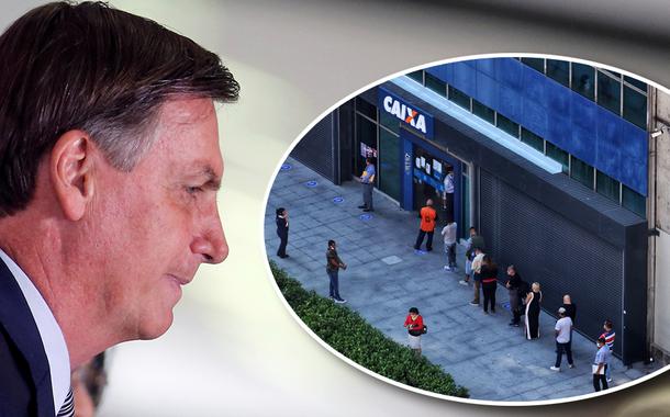 Jair Bolsonaro e Fila na Caixa Econômica Federal