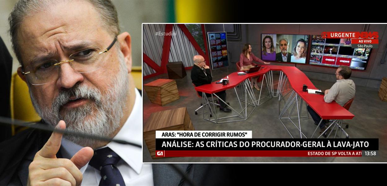 Augusto Aras e programa da Globonews