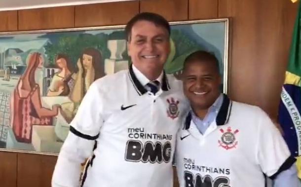 Marcelinha Carioca ao lado de Jair Bolsonaro