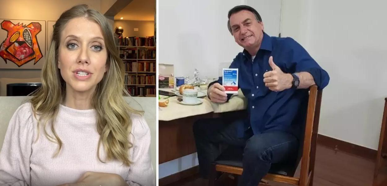 Gabriela Prioli e Jair Bolsonaro