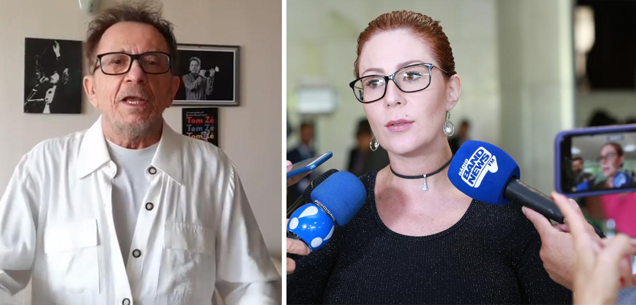 Tom Zé e Carla Zambelli