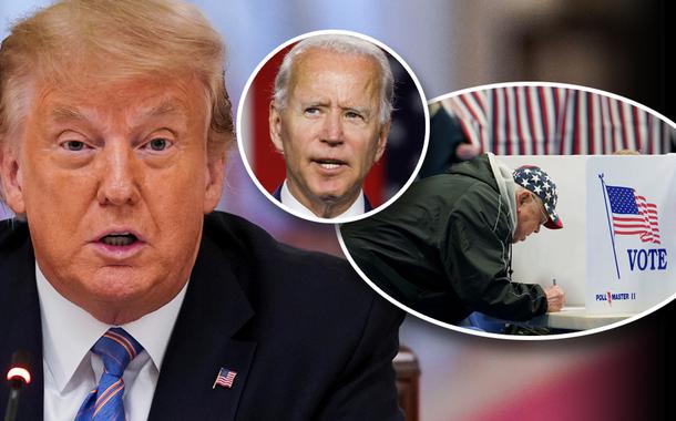 Donald Trump, Joe Biden e votação nos EUA