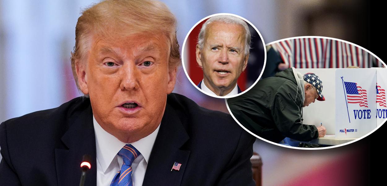 Donald Trump, Joe Biden e votação nos EUA