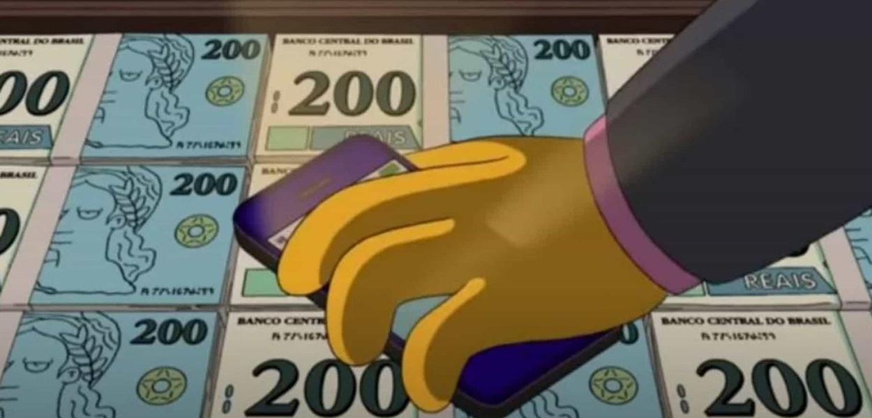 Simpsons previram nota de 200 reais no Brasil