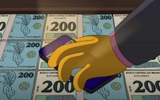 Simpsons previram nota de 200 reais no Brasil