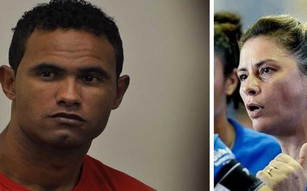 Goleiro Bruno e a treinadora do Rio Branco (AC), Rose Costa