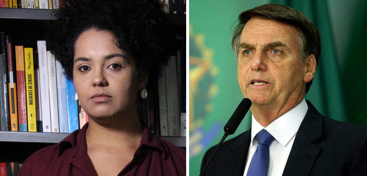 Bianca Santana e Jair Bolsonaro