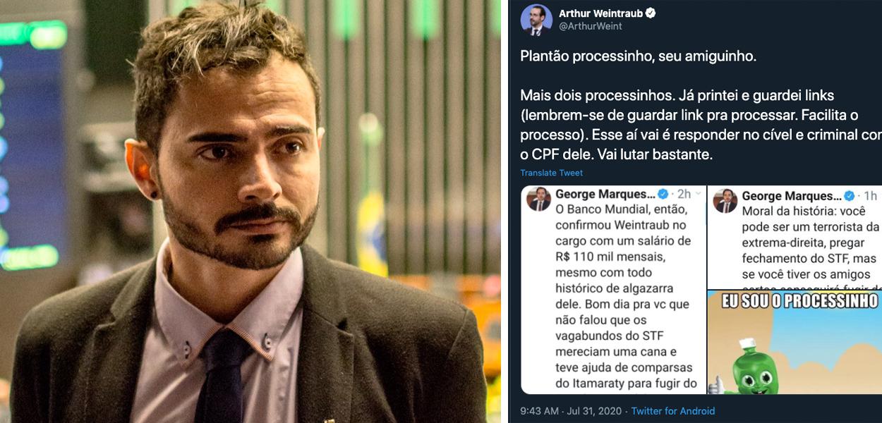 Jornalista George Marques ameaçado por Arthur Weintraub