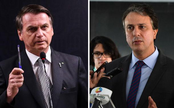 Jair Bolsonaro e Camilo Santana.