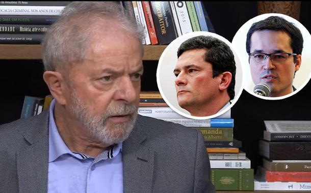 Lula, Sérgio Moro e Deltan Dallagnol