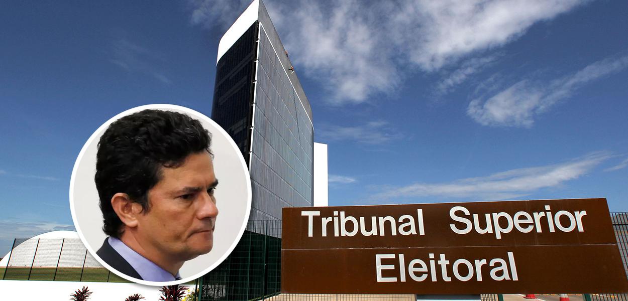 Sérgio Moro e fachada do TSE