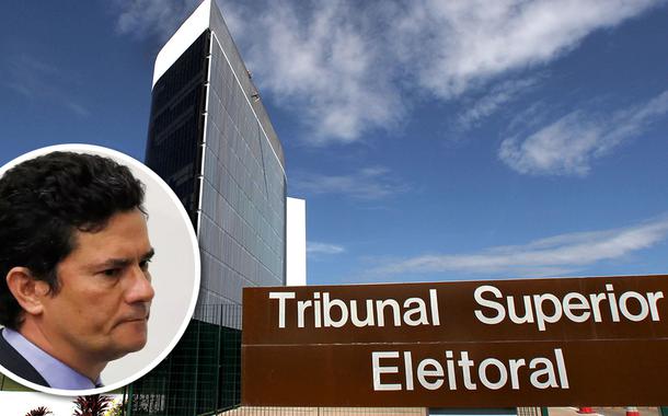 Sérgio Moro e fachada do TSE