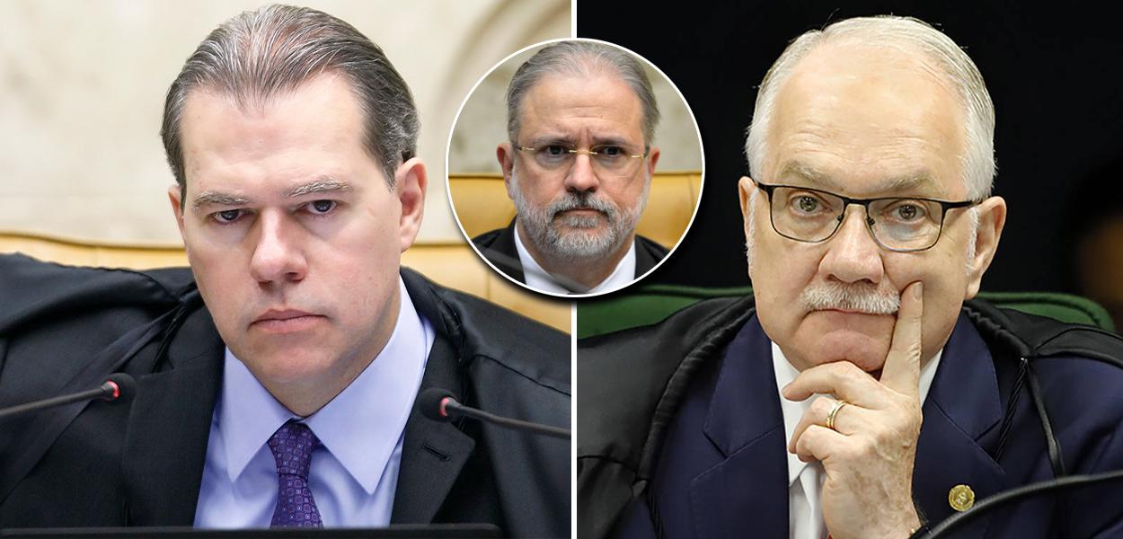 Dias Toffoli, Augusto Aras e Edson Fachin