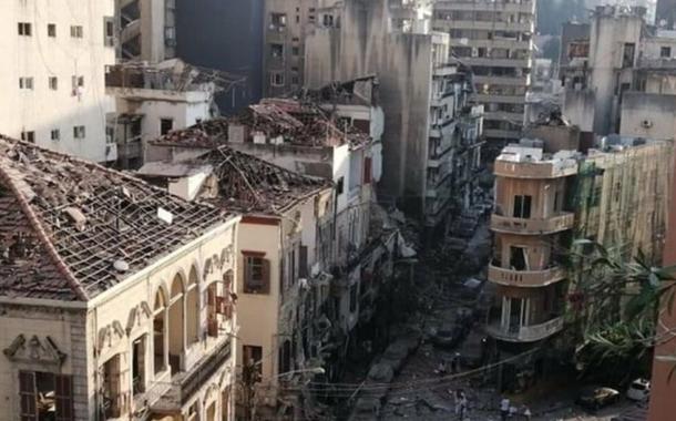 Beirute destruída