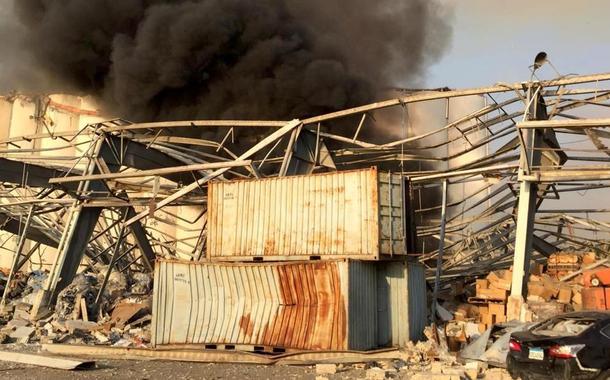 Porto da capital libanesa foi completamente destruído