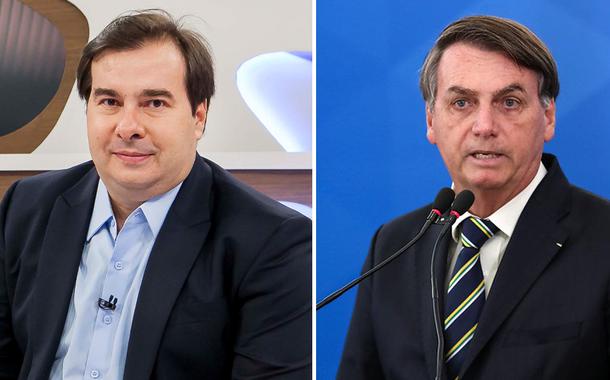 Rodrigo Maia e Jair Bolsonaro