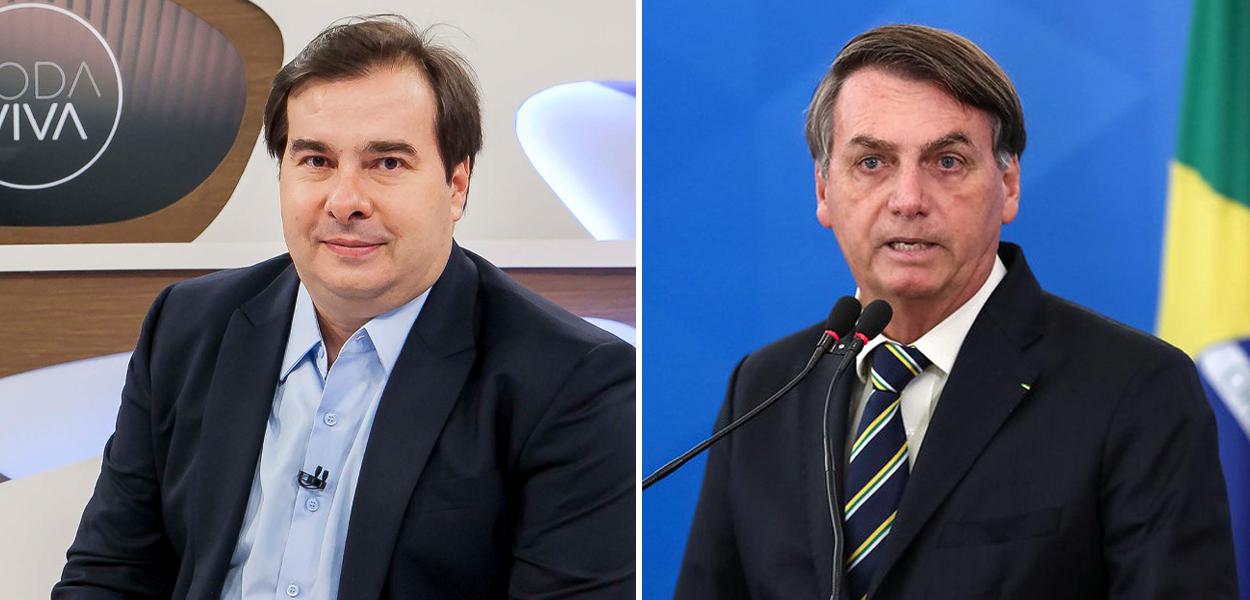 Rodrigo Maia e Jair Bolsonaro