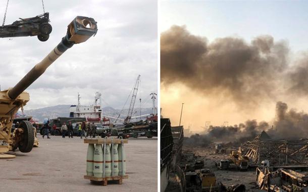 Porto de Beirute, Líbano, antes e depois
