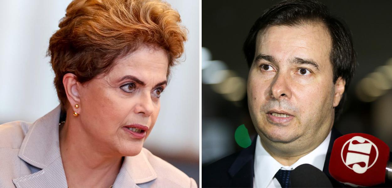 Dilma critica Rodrigo Maia, que defendeu Bolsonaro