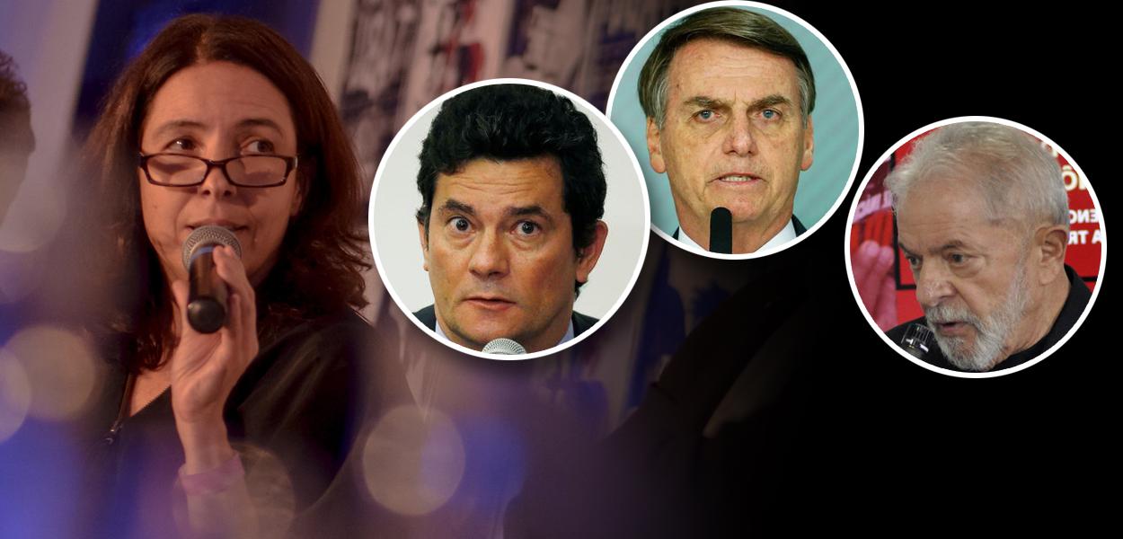 Mônica Bergamo, Sérgio Moro, Jair Bolsonaro e Lula