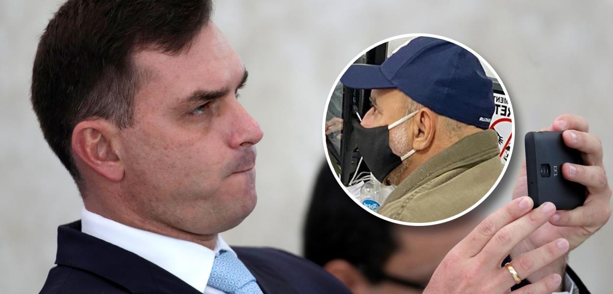 Flávio Bolsonaro e Fabrício Queiroz