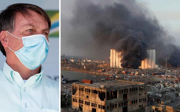 Jair Bolsonaro e explosão em Beirute, Líbano.