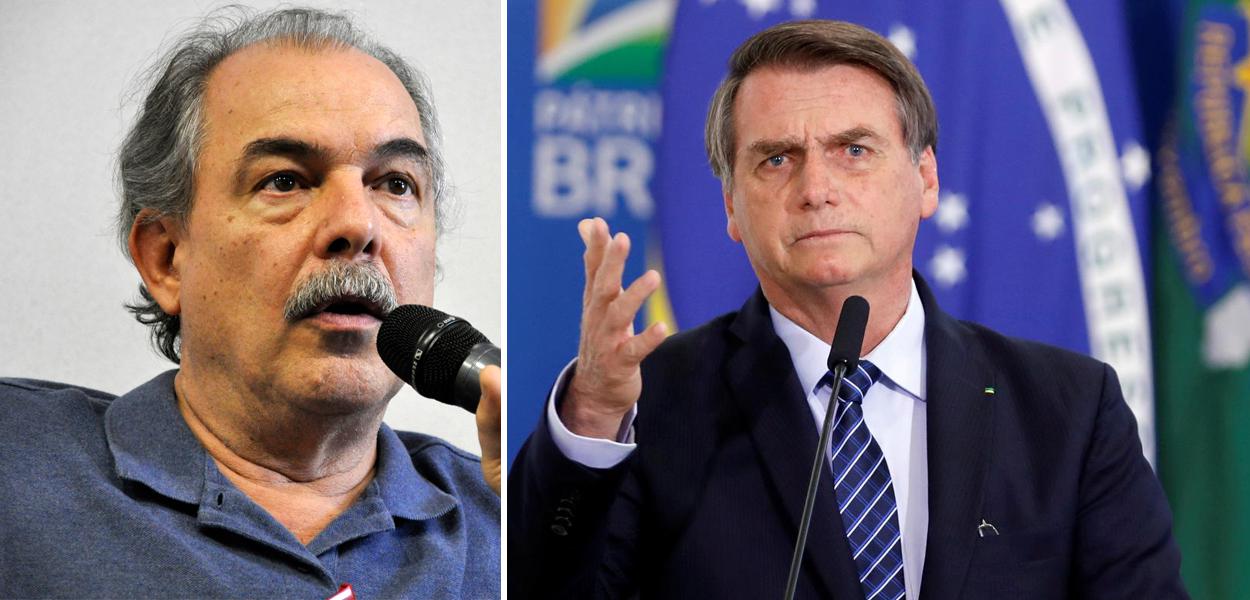 Aloízio Mercadante e Jair Bolsonaro