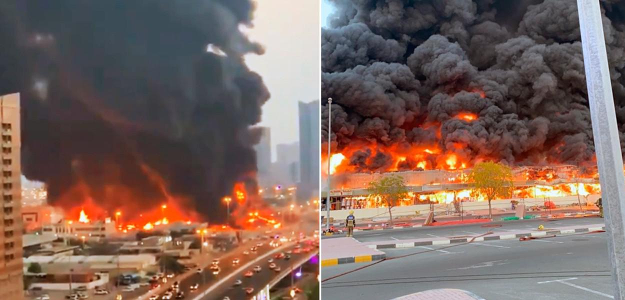 Mercado em Ajman, Emirados Árabes Unidos